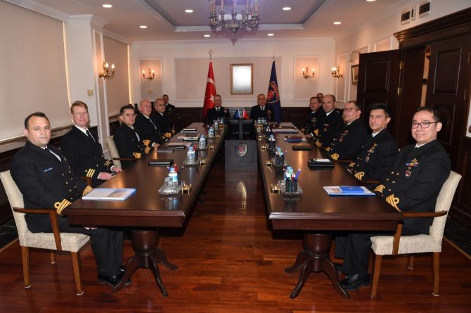 Deniz Kuvvetleri Komutanı Tatlıoğlu, Nato Müttefik Deniz Kuvvetleri Komutanı Blount İle Bir Araya Geldi