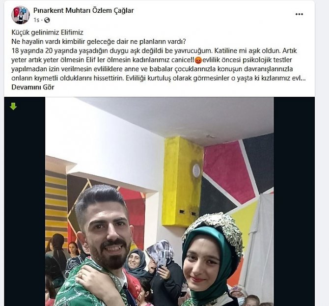 Kadın Muhtardan Koca Kurbanı Elif İçin Duygusal Paylaşım