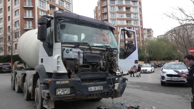 Kartal’da Beton Mikseri Dehşeti Kamerada