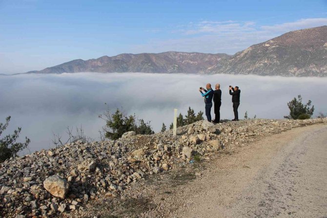 Amasya’da Sis Denizi Görenleri Mest Etti