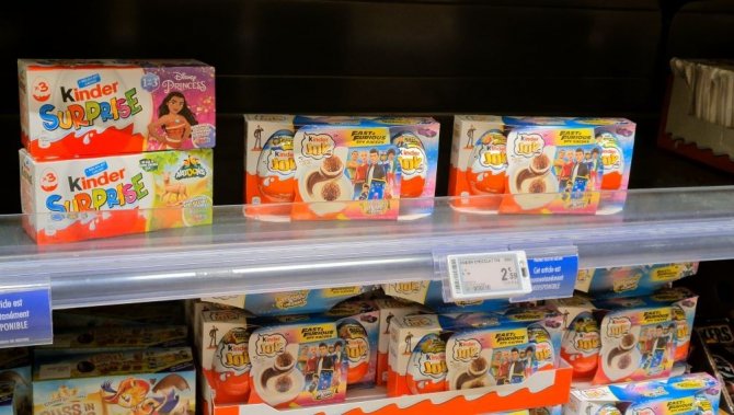 Kinder Ürünleri Salmonella Skandalının Ardından Raflara Geri Döndü