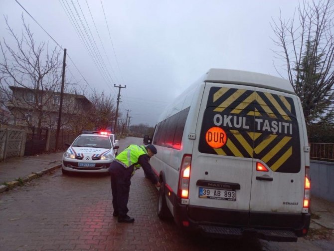Kırklareli’nde Kış Lastiği Uygulaması Yapıldı