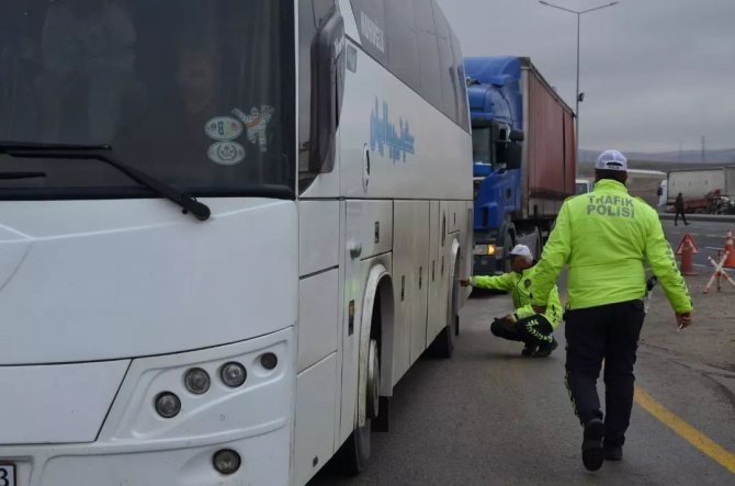 Erzincan’da Kış Lastiği Denetimi