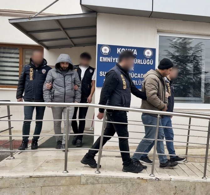 Konya’da İnternet Dolandırıcılarına Operasyon: 4 Tutuklama