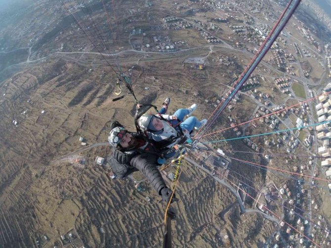 Engelli Vatandaşlar Kayseri’yi Havadan İzledi
