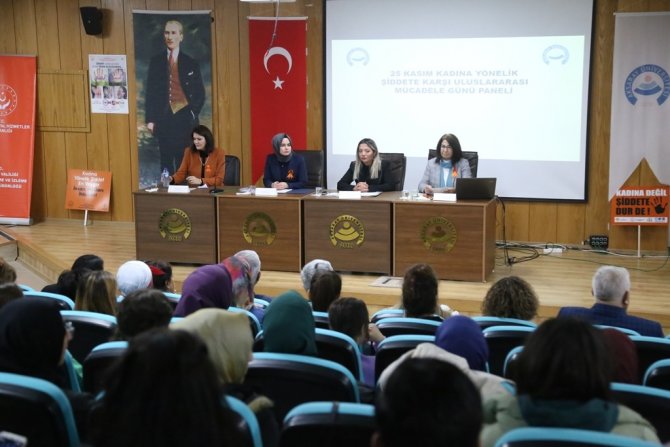 Asü’de Kadına Yönelik Şiddetle Mücadele Paneli