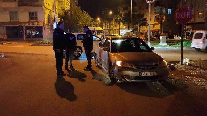 Otomobil İle Motosiklet Çarpıştı: 1 Yaralı