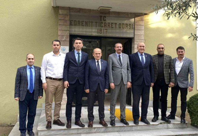 Kaymakam Enver Özderin’den Edremit Ticaret Odası’na Ziyaret