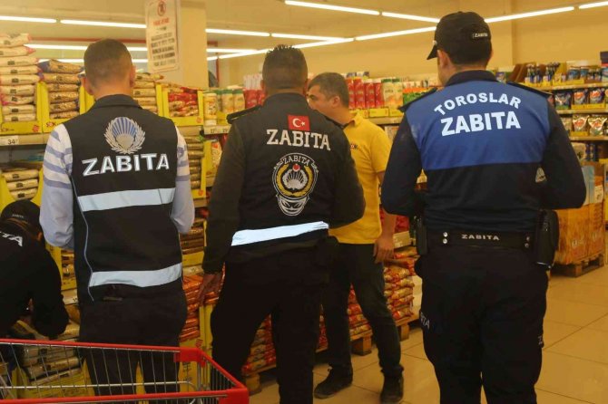 Toroslar Belediyesi Zabıtasından Zincir Marketlere Denetim