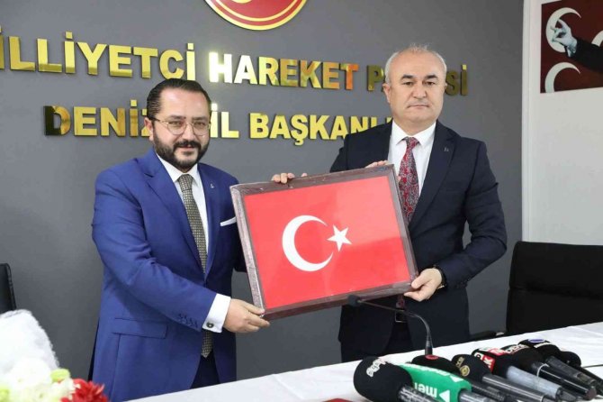 Denizli Mhp’de Bayrak Değişimi
