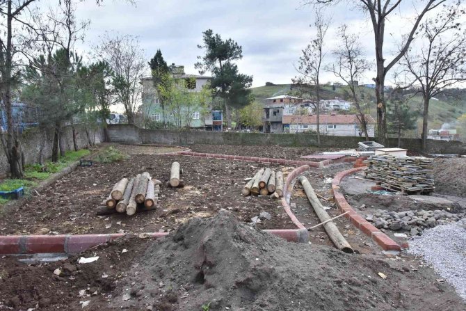 Tekkeköy’ün İlk Tabiat Okulunda Çalışmalar Sürüyor