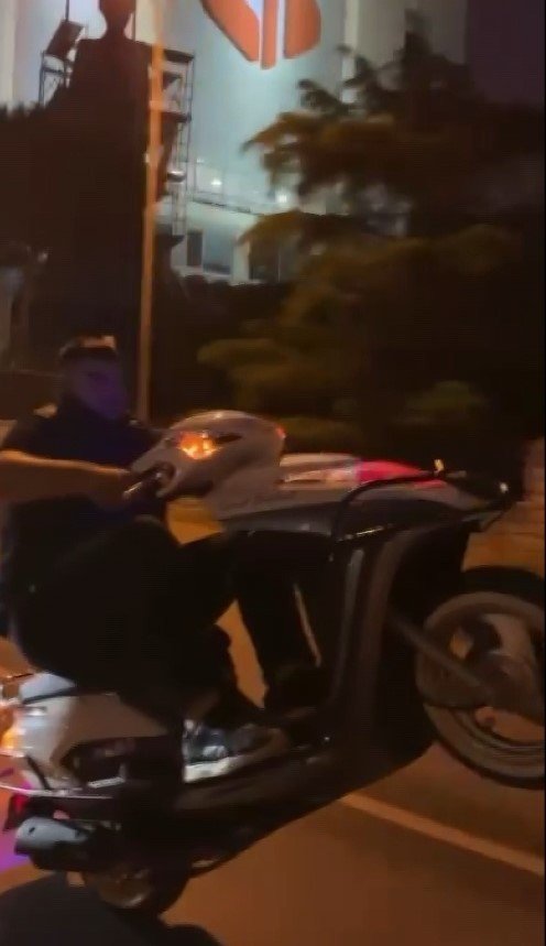 Maltepe’de Tek Teker Üstünde Çakarlı Yolculuk Kamerada