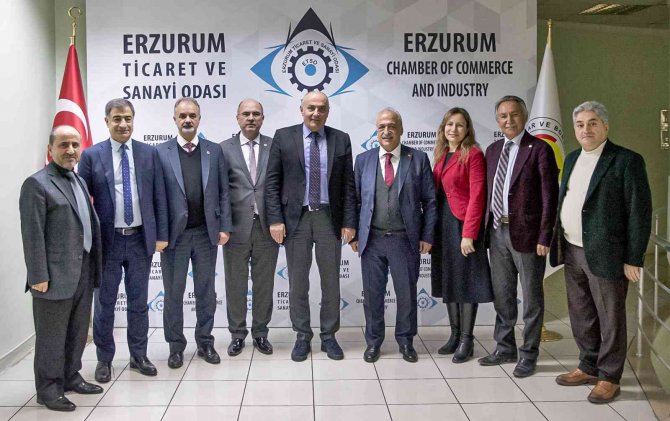 Rektör Çomaklı’dan Etso Ve Etb’ye Hayırlı Olsun Ziyareti