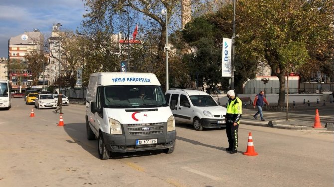 Bandırma’da Servis Araçlarına Trafik Denetimi