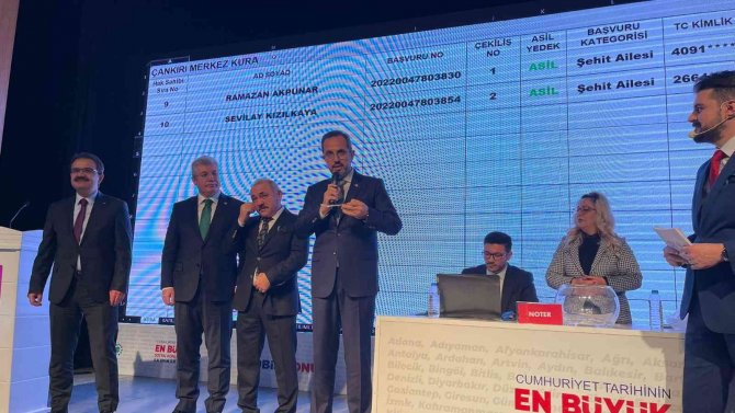 "İ̇lk Evim, İ̇lk İ̇ş Yerim" Projesinin Çankırı’daki Talihlileri Kura Çekimiyle Belirlendi