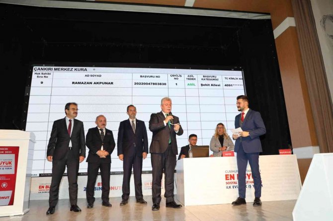 "İ̇lk Evim, İ̇lk İ̇ş Yerim" Projesinin Çankırı’daki Talihlileri Kura Çekimiyle Belirlendi