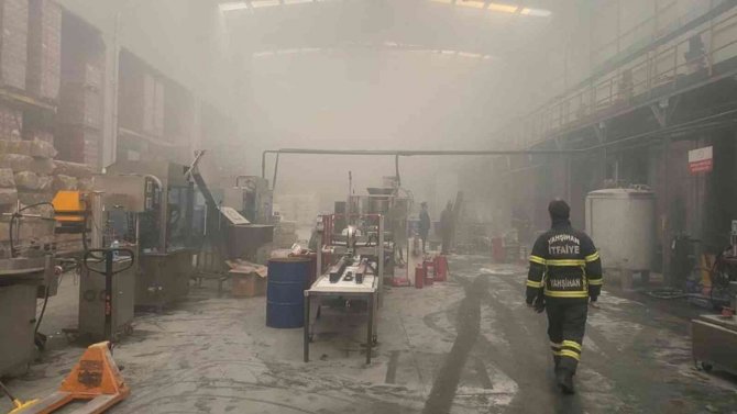 Kırıkkale’de Madeni Yağ Fabrikasında Yangın