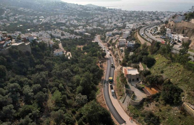 Bodrum Yollarında Asfalt Çalışması