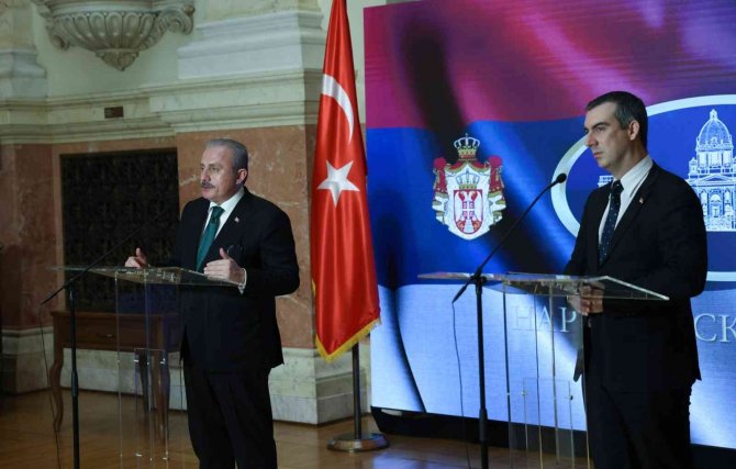 Tbmm Başkanı Şentop, Sırbistan Ulusal Meclis Başkanı Orliç İle Görüştü