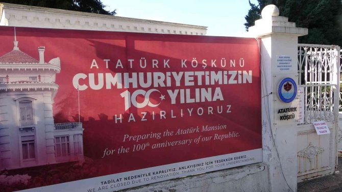 Atatürk Köşküne Tarihinin En Kapsamlı Restorasyonu Yapılıyor
