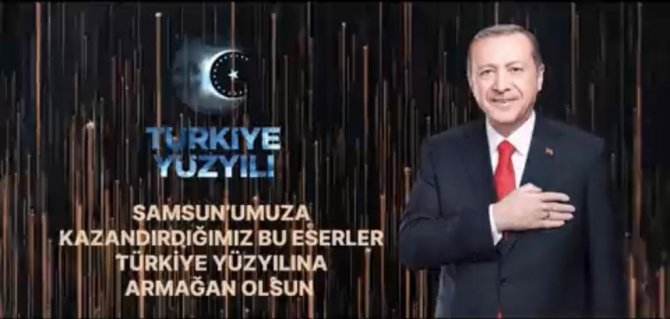 Cumhurbaşkanı Erdoğan’dan Samsun Klibi