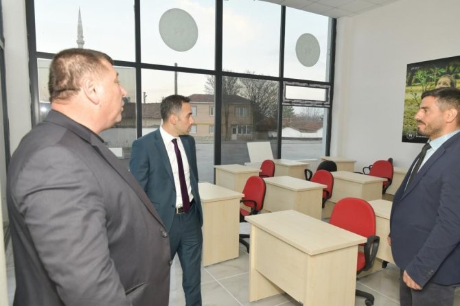 Gençlik Ve Spor İ̇l Müdürü Ercan Beylikova’da İncelemelerde Bulundu