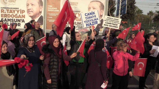 Canik’te Cumhurbaşkanı Erdoğan’a Sevgi Seli