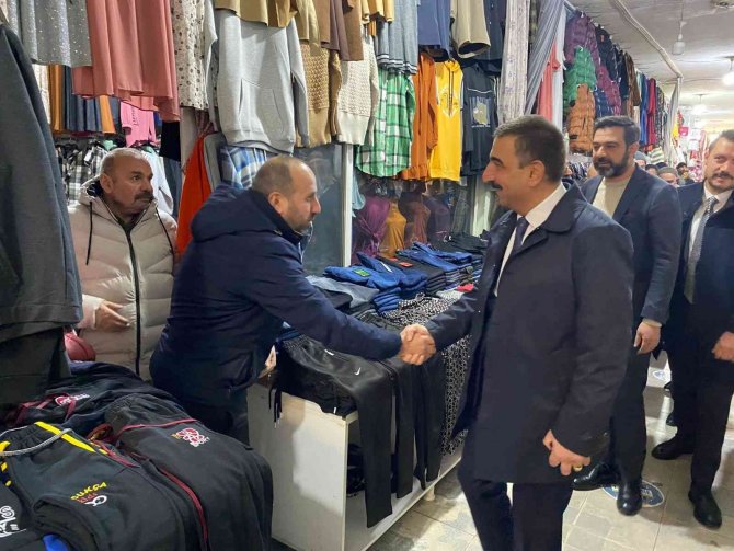 Siirt Valisi Hacıbektaşoğlu, Esnafın Sorunlarını Dinledi