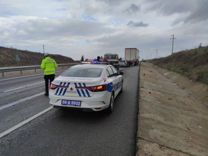 Tekirdağ’da Trafik Kazası: 2 Yaralı