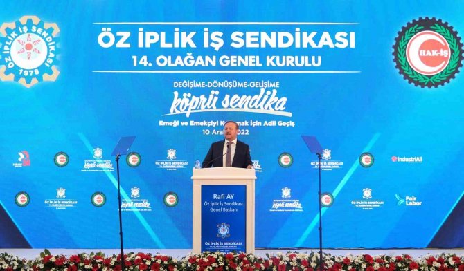 Öz İ̇plik İ̇ş Sendikası Genel Başkanı Ay Güven Tazeledi