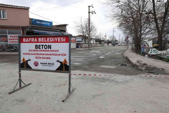 Bafra’da Beton Yol Seferberliği
