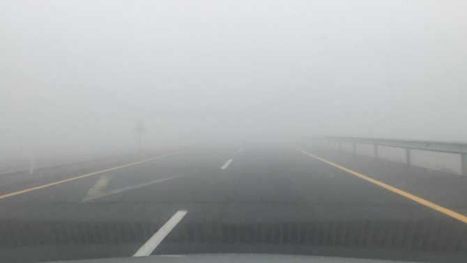 Bingöl-elazığ Kara Yolunda Sis Nedeniyle Görüş Mesafesi Sıfıra Kadar Düştü