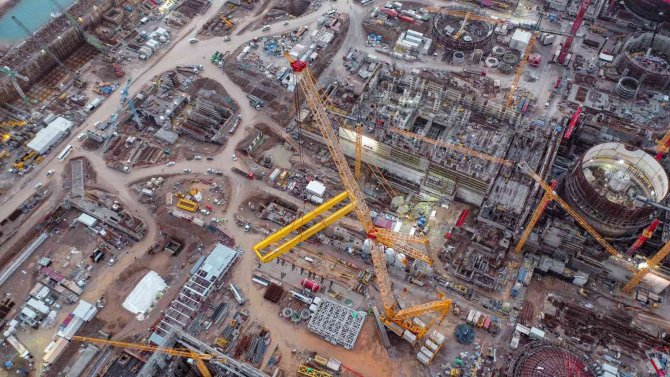 Akkuyu Ngs’nin 1’inci Ünitesine Ait Türbin Binasında İlk Köprülü Vincin Montajına Başlandı