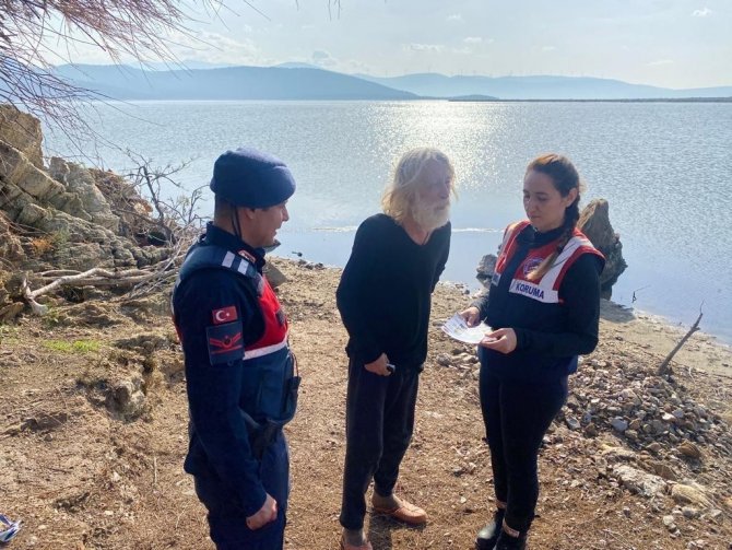 Aydın’da ’Bafa Gölü Tabiat Parkı Jandarma İle Güvende’ Çalışmaları Sürüyor