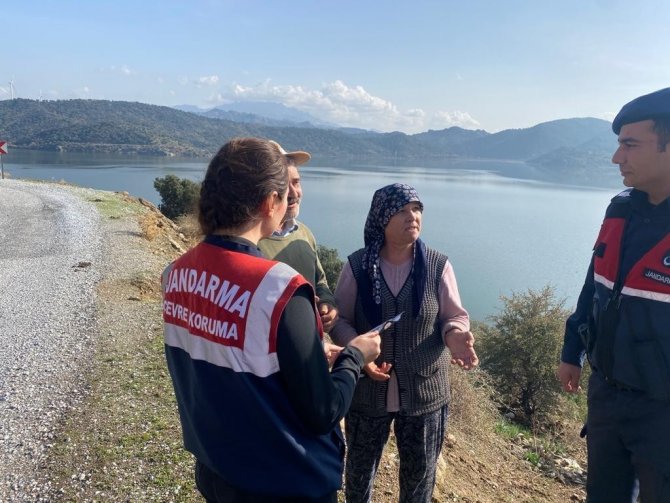 Aydın’da ’Bafa Gölü Tabiat Parkı Jandarma İle Güvende’ Çalışmaları Sürüyor