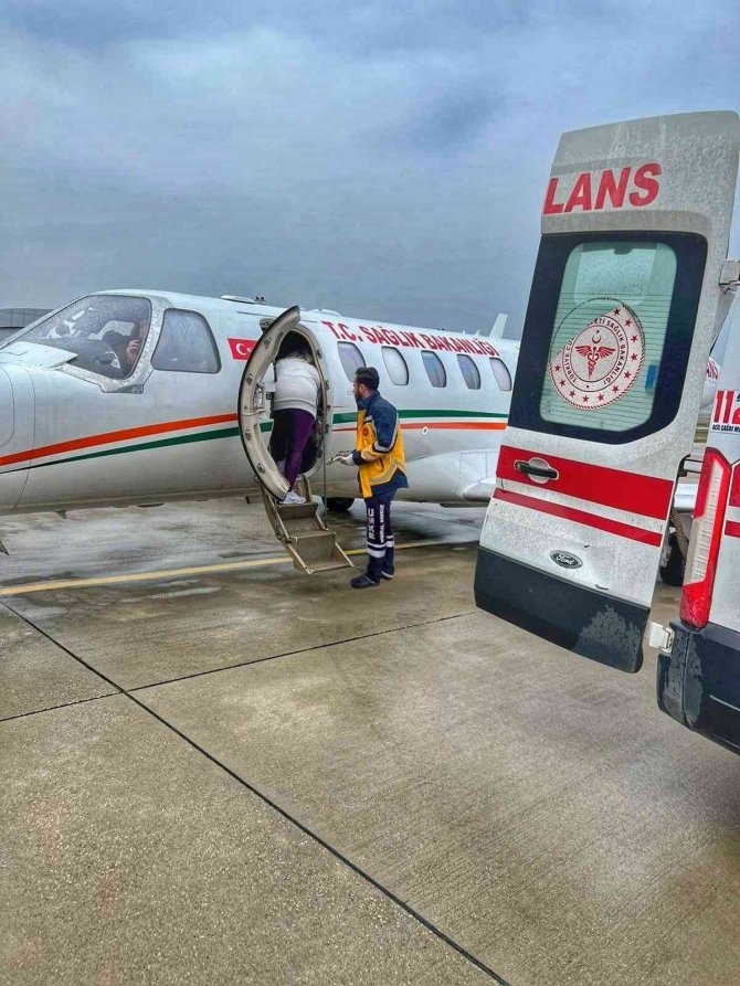 Kalp Hastası İki Günlük Bebek Ambulans Uçakla Konya’ya Gönderildi