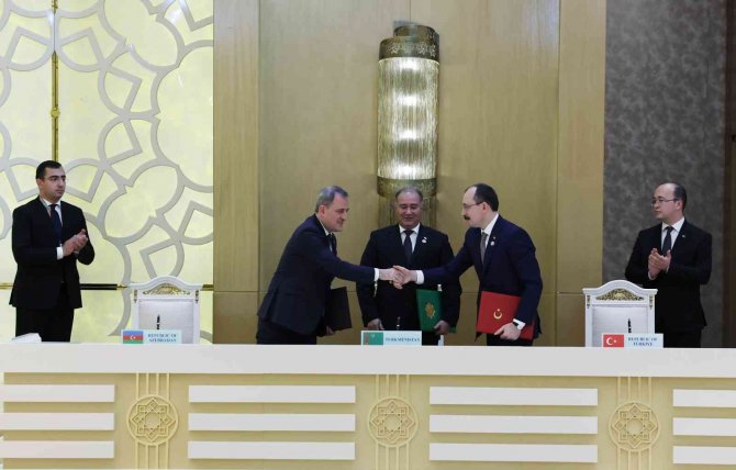 Türkiye, Türkmenistan Ve Azerbaycan Arasında 5 Anlaşma İmzalandı