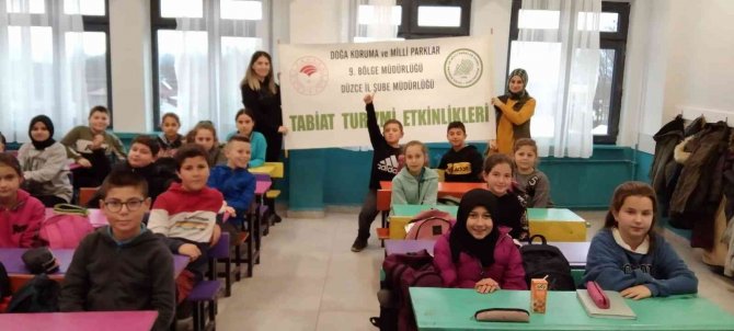 Öğrencilere Biyoçeşitlilik Anlatılıyor