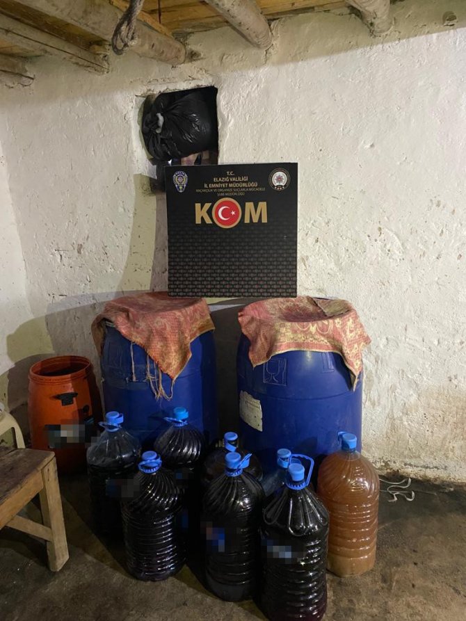 Elazığ’da ‘Zincir Operasyonu’: Litrelerce Sahte İçki Ele Geçirildi