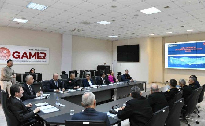 Muğla Güvenlik Ve Acil Durum Koordinasyon Toplantısı Yapıldı