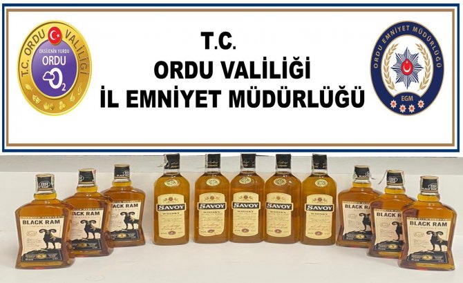 Ordu’da Kaçak İçki Ve Deterjan Operasyonu