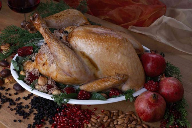 Yeni Yıl Akşamının Lezzeti: Kestaneli, Bademli Yılbaşı Hindisi