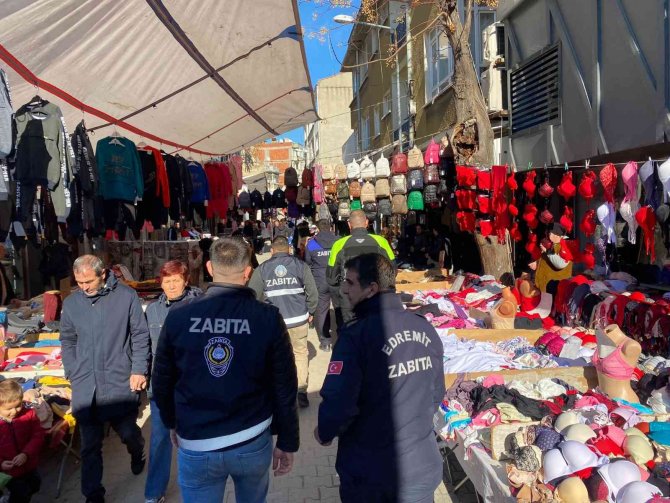 Edremit Zabıtadan Pazaryeri Denetimi