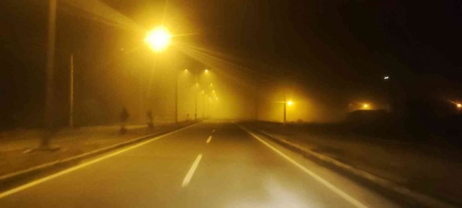 Iğdır’da Sis Nedeniyle Görüş Mesafesi Düştü