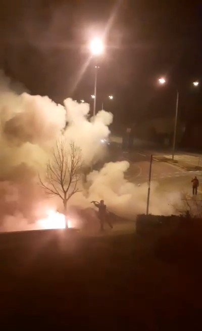Seyir Halindeki Otomobil Alev Alev Yandı