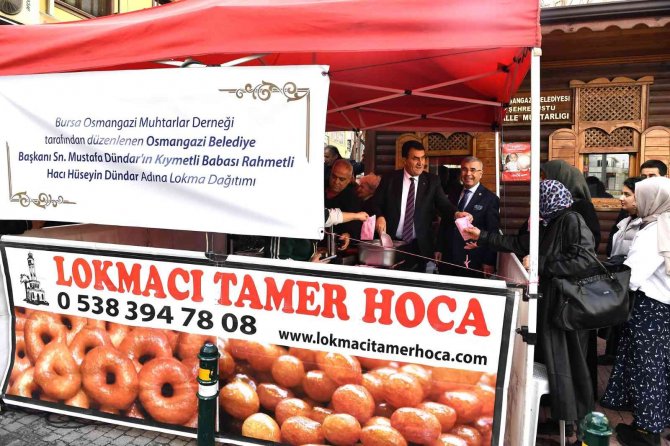 Osmangazili Muhtarlardan Başkan Dündar’ın Babası İçin Lokma Hayrı