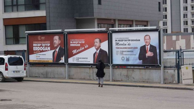 Mardin Cumhurbaşkanı Erdoğan’ı Bekliyor
