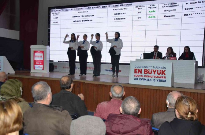 Ordu’da Toki̇ Çekilişi Heyecanı