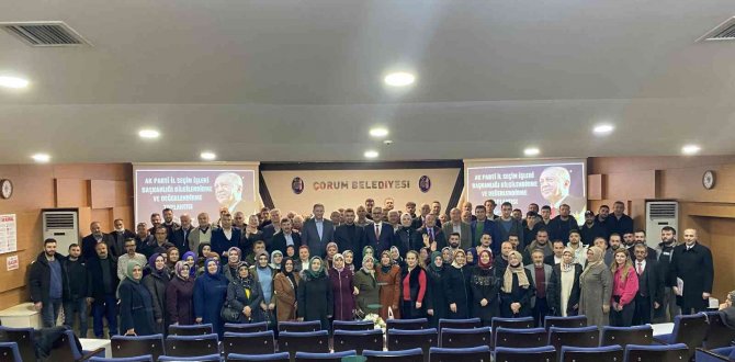 Ak Parti Çorum İ̇l Başkanı Yusuf Ahlatcı;