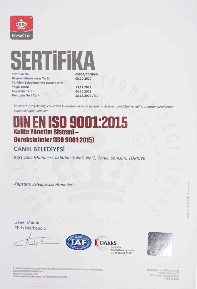 Canik Belediyesi, Dış Denetim Sürecini Başarıyla Tamamladı